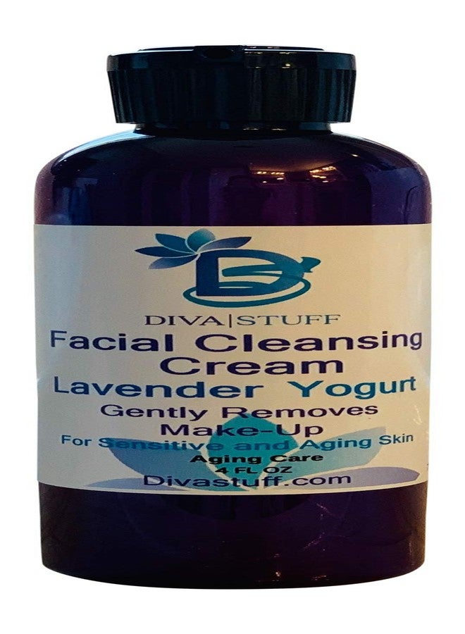 Diva Stuff Lavender Yogurt Facial Cleansing Cream For Sensitive/Aging Skin, Gently Removes Make Up, 4oz - Image 1